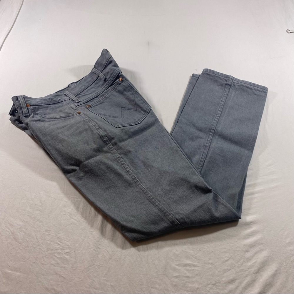 Wrangler jeans Gray Straight Jeans Medium Weight Denim Vintage
